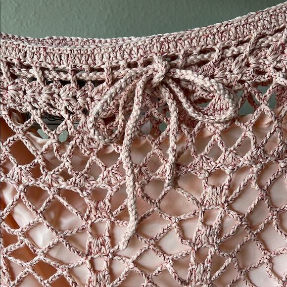NWOT James Coviello for Spiegel Pink Crochet Skirt - size XL - Picture 4 of 6